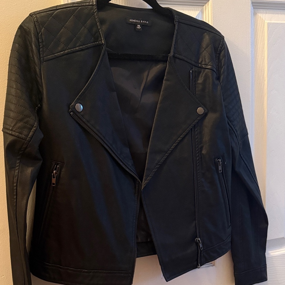 Kendall & Kylie Black Leather Jacket
